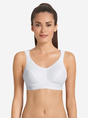 ANITA Bandeau BH 'extreme control Sport' in Wit: voorkant