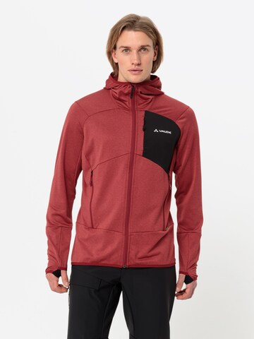 VAUDE Funktionele fleece-jas 'Monviso' in Rood: voorkant