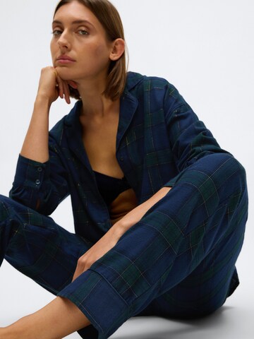 HunkemöllerPidžama hlače - plava boja