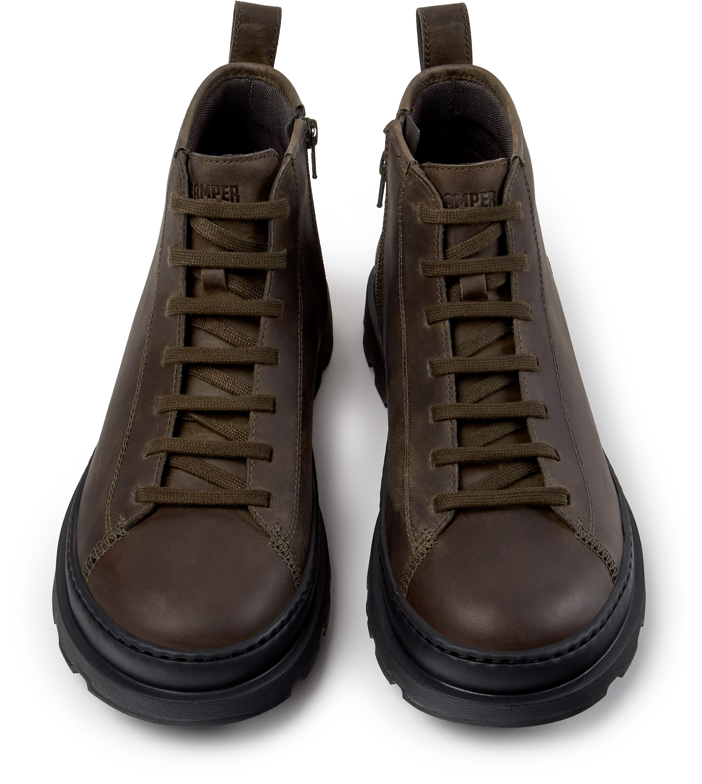 Bottines à lacets 'Brutus+' CAMPER en vert