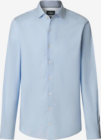 Coupe regular Chemise business 'Puppytooth' Hackett London en bleu : devant