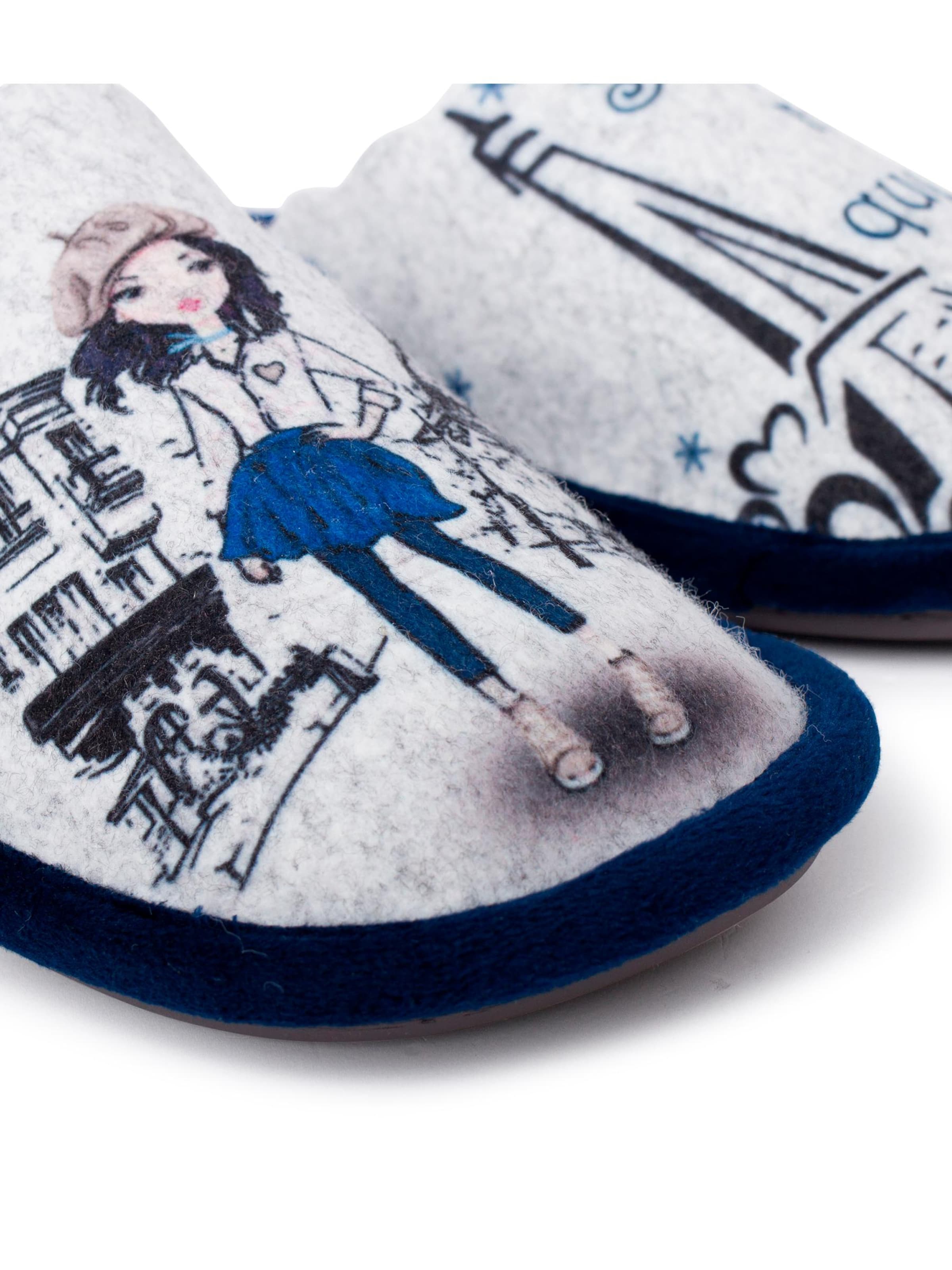 Pisamonas - Zapatillas de casa en azul