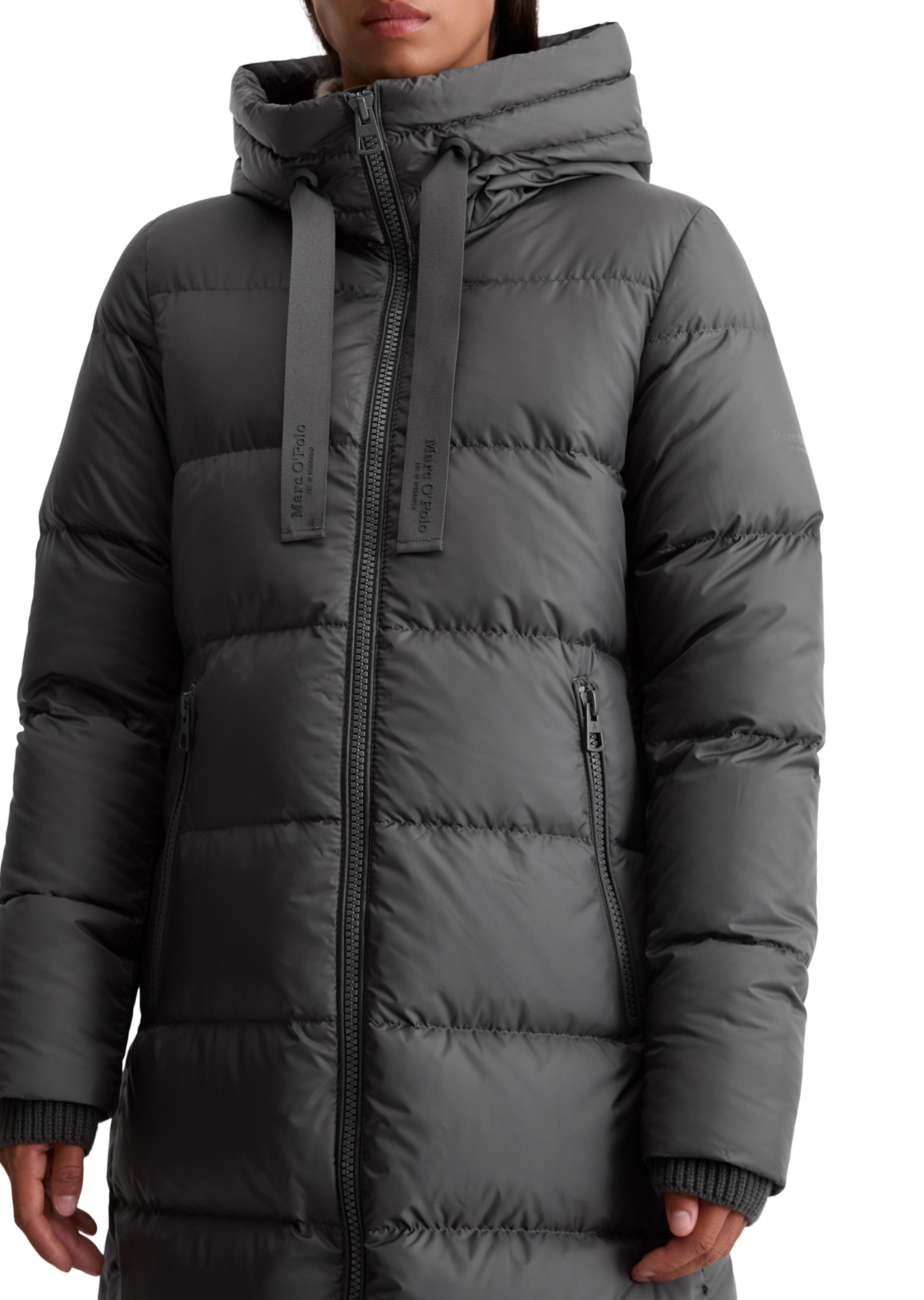 Marc O'Polo Between-Seasons Coat in Grey