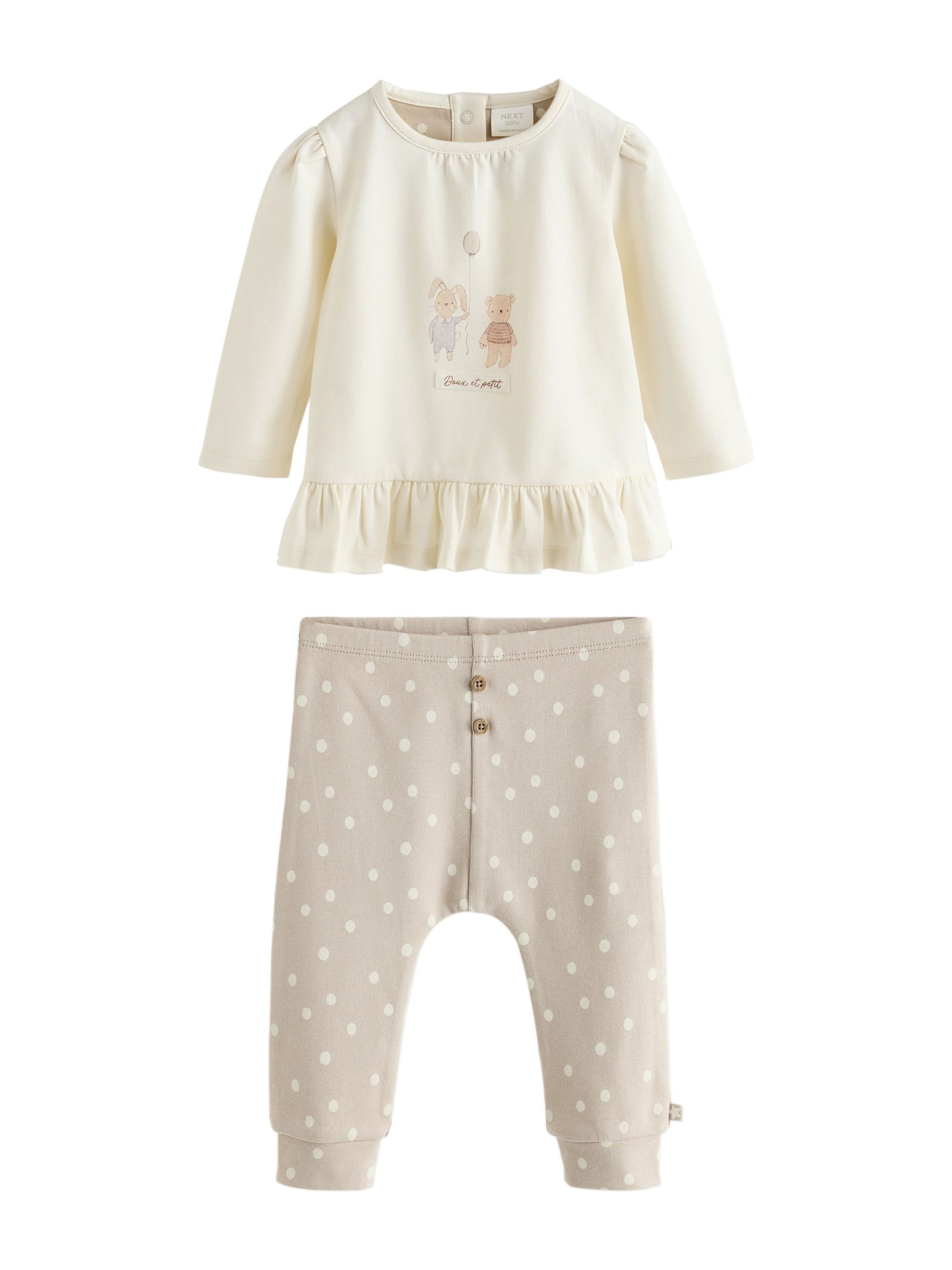 Next Set in Beige: voorkant