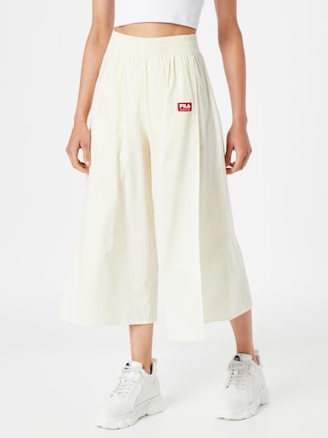 Wide leg Pantaloni 'TERME' di FILA in giallo: frontale