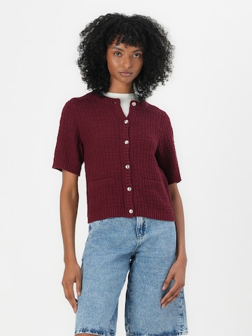 JDY - Casaco de malha 'JDYTIKKA' em vermelho: frente