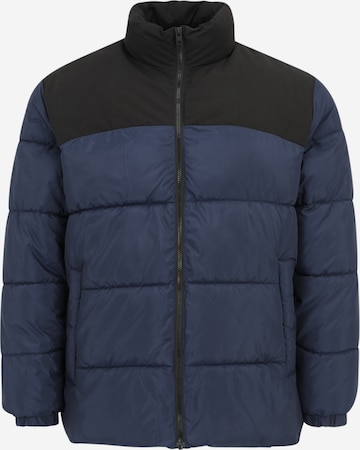 Jack & Jones Plus Between-Season Jacket 'JJMoon' in Blue: front