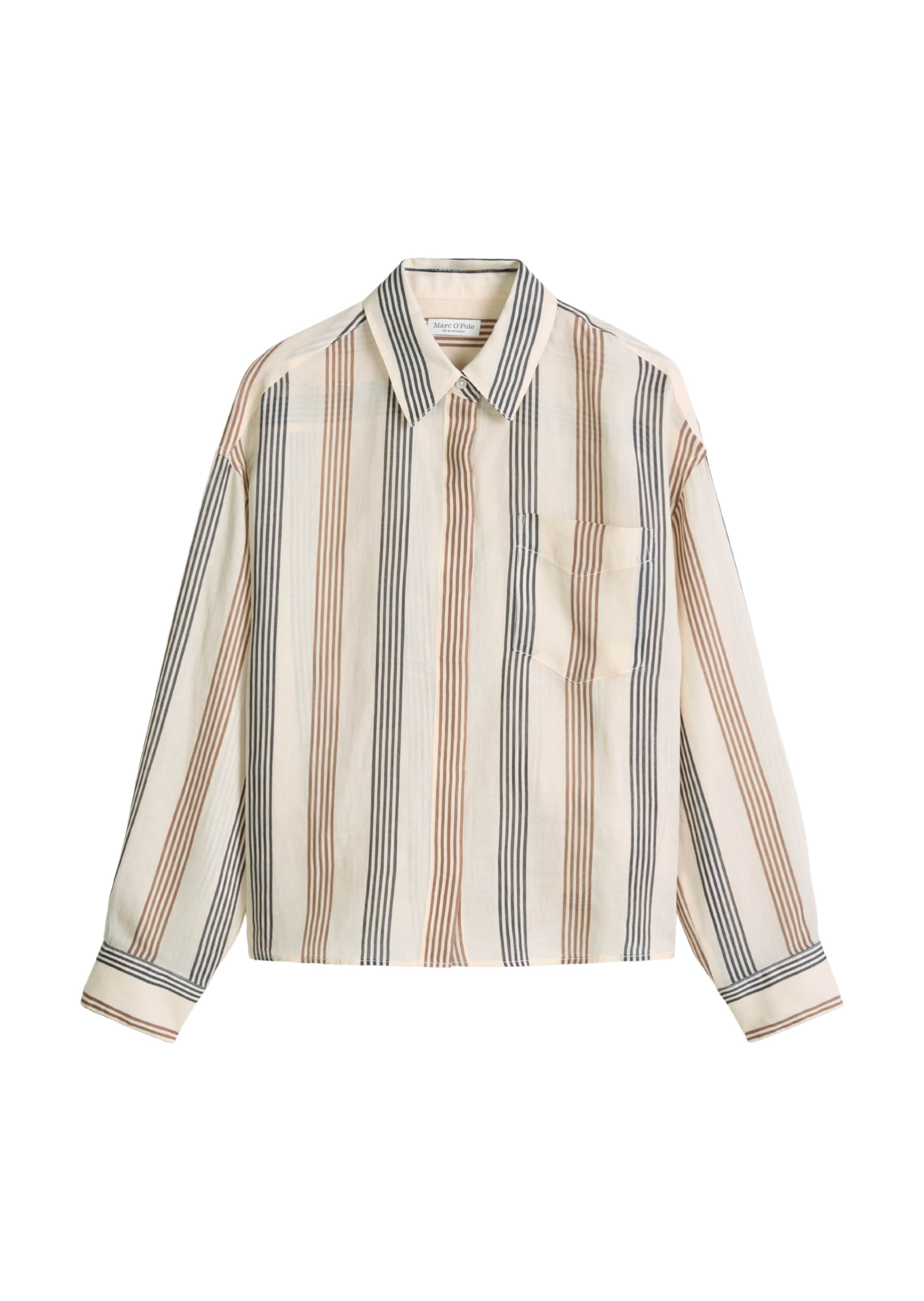 Marc O'Polo Bluse in Braun: Vorderseite
