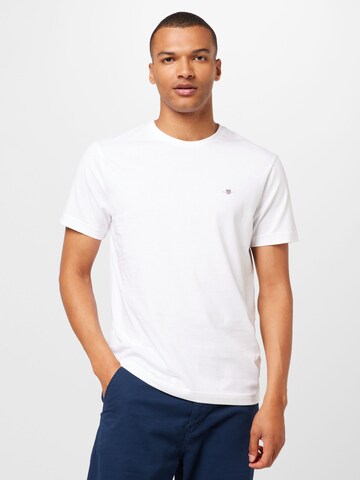 T-Shirt GANT en blanc : devant