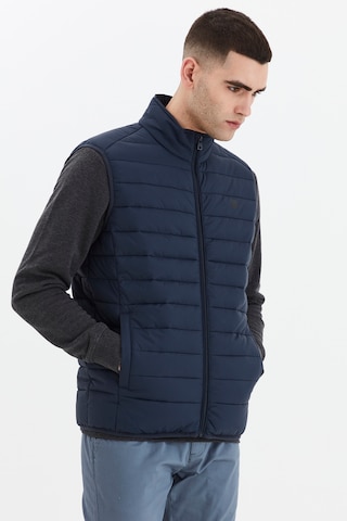 !Solid Vest 'SÖRENSON' in Blue: front