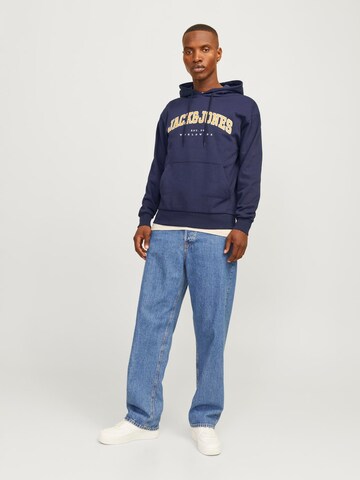 JACK & JONES Sweatshirt 'JJECaleb' in Blauw