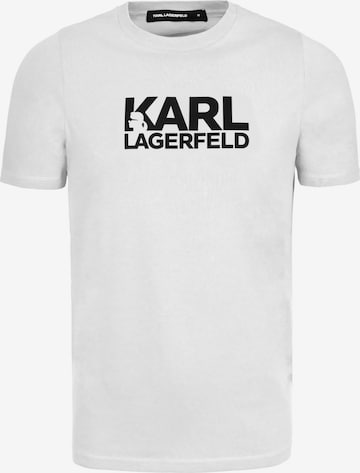 T-Shirt Karl Lagerfeld en blanc : devant