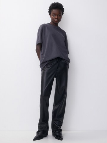 Loosefit Pantalon Pull&Bear en noir