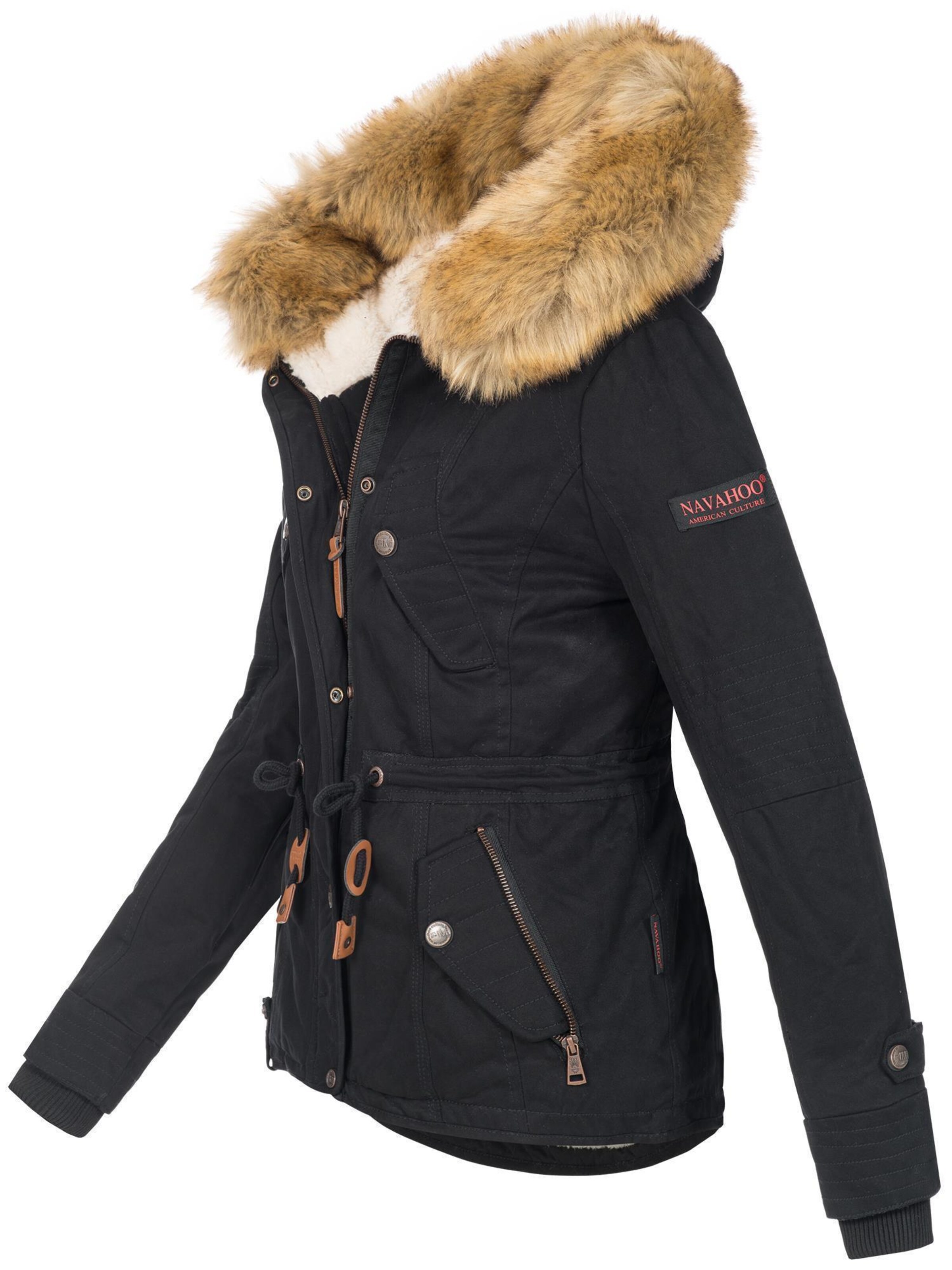 NAVAHOO Winter parka in Black