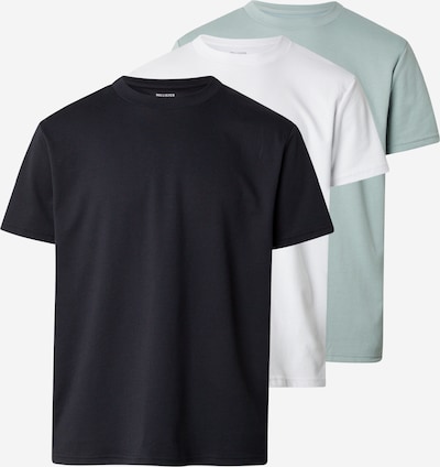 HOLLISTER Majica veličine XS u svijetlosiva / crna / bijela, Pregled proizvoda