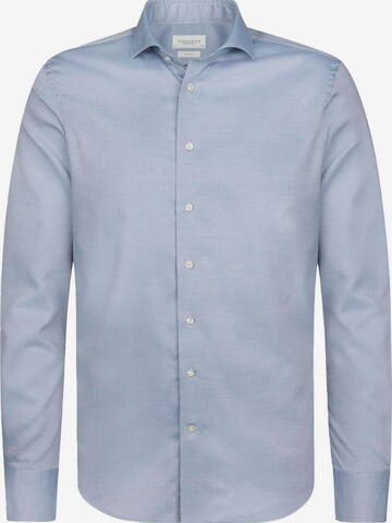 Profuomo Slim fit Button Up Shirt in Blue: front