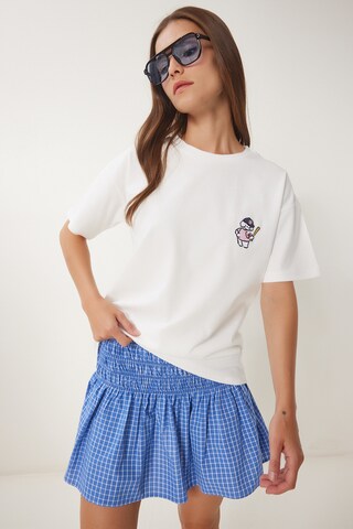 T-shirt Happiness İstanbul en blanc : devant