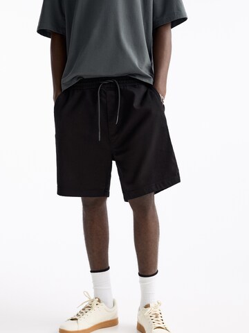 Pull&Bear Regular Broek in Zwart