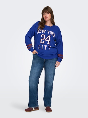 ONLY Carmakoma Sweatshirt 'CARBEN' in Blauw