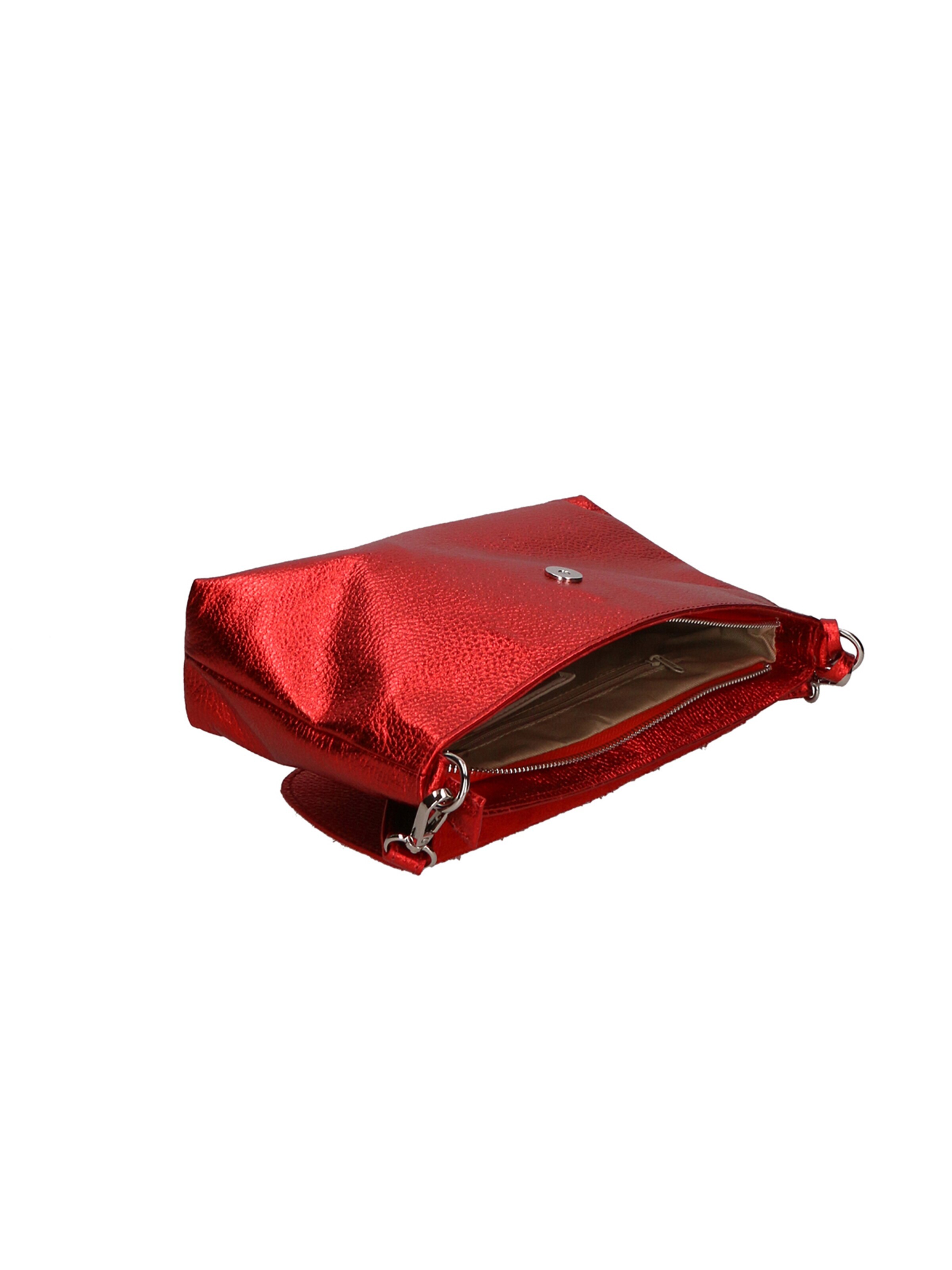 Pochette 'Pochette Donna Pelle Dollaro Laminato con Tracolla Rimovibile - Made in Italy' di Gave Lux in rosso