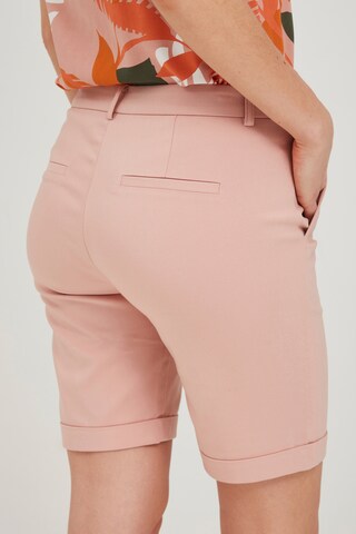 Fransa Regular Shorts in Pink