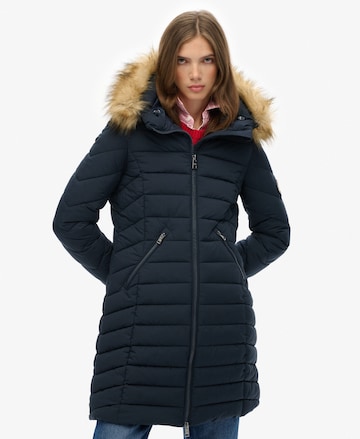 Manteau d’hiver 'Fuji' Superdry & Co en bleu : devant