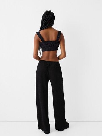regular Pantaloni di Bershka in nero