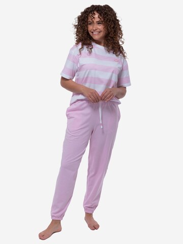 Mey Pajama 'Streaked Lines' in Pink