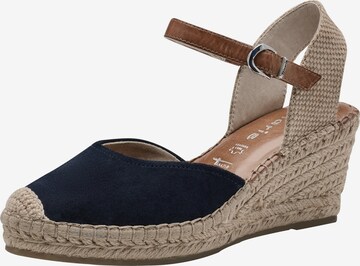 Tamaris Espadrilles in Blauw: voorkant