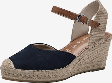 TAMARIS Espadrilles in Blauw: voorkant