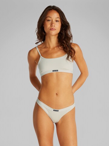 Calvin Klein Swimwear Bustier Bikinitop in Beige