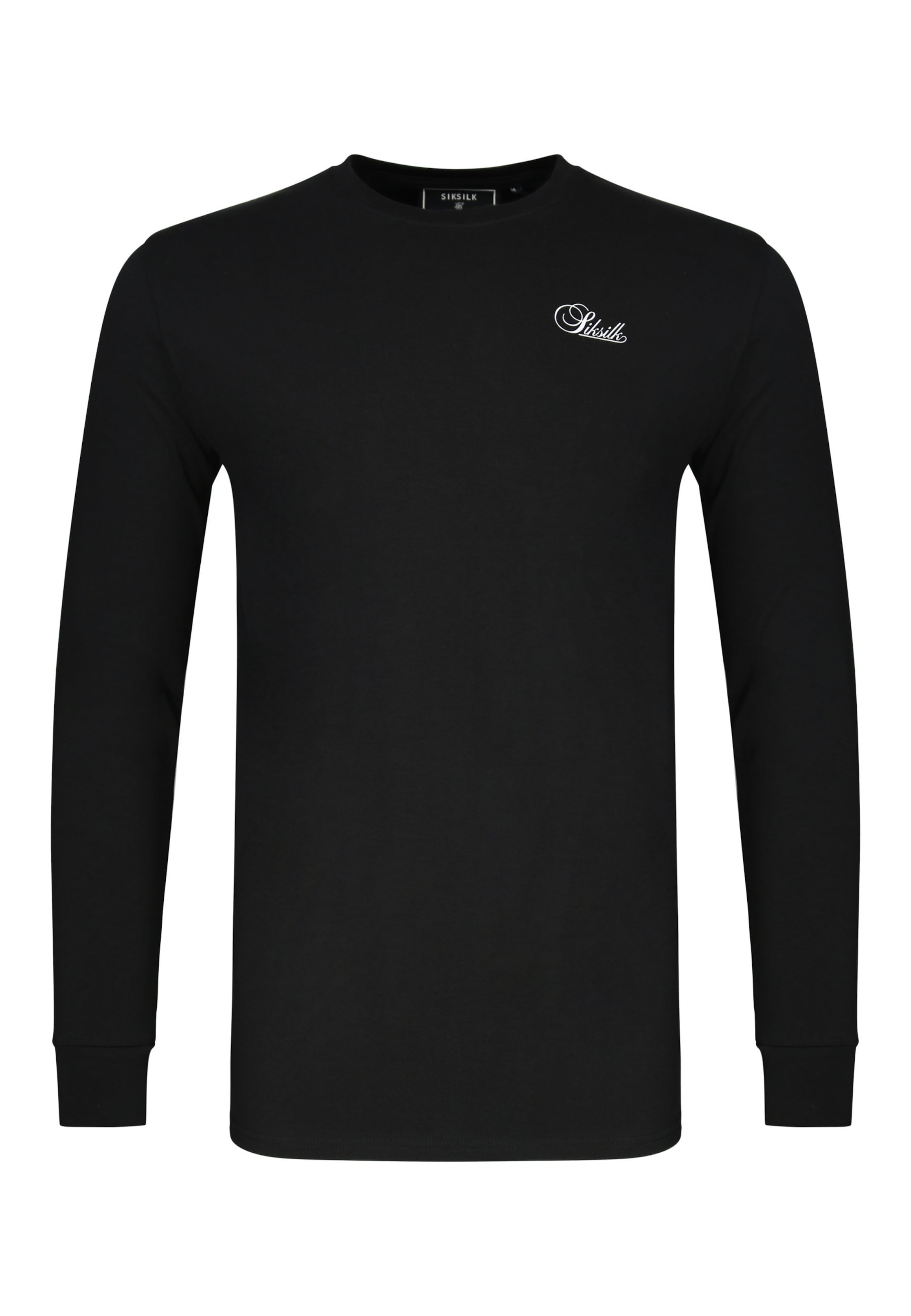 SikSilk Koszulka 'Essentials' w kolorze czarny: przód