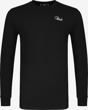 SikSilk Koszulka 'Essentials' w kolorze czarny: przód