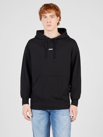 BOSS Sweatshirt in Zwart: voorkant