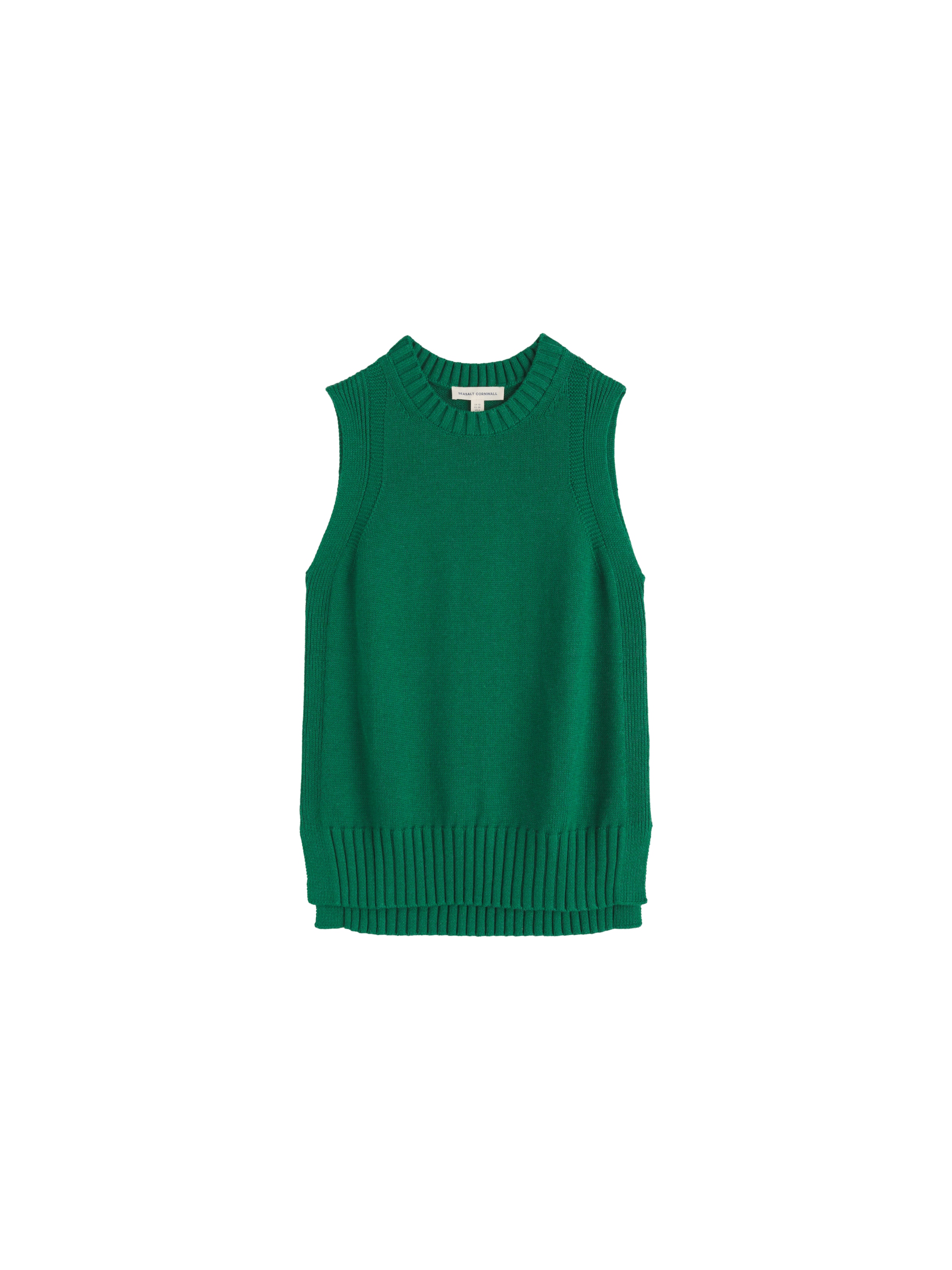 Seasalt Cornwall Weste ' Redstart' in Grün: Vorderseite