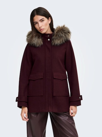 ONLY Between-Seasons Coat 'ONLBLAKE' in Red: front