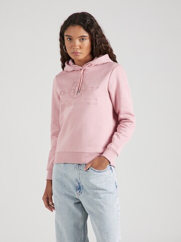 rozā GANT Sportisks džemperis: no priekšpuses