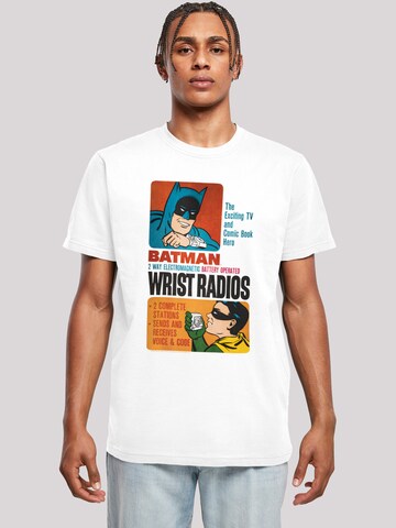 F4NT4STIC Shirt 'DC Comics Batman TV Series Wrist Radios' in Wit: voorkant
