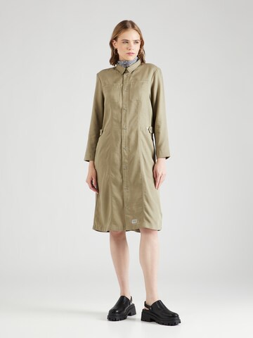 Robe-chemise G-Star RAW en vert : devant