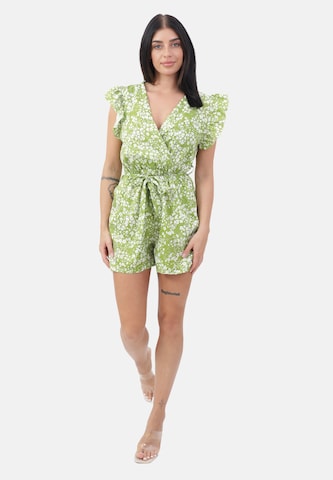 Tuta jumpsuit di Elara in verde: frontale