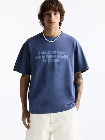 Pull&Bear T-Shirt in Blau: Vorderseite