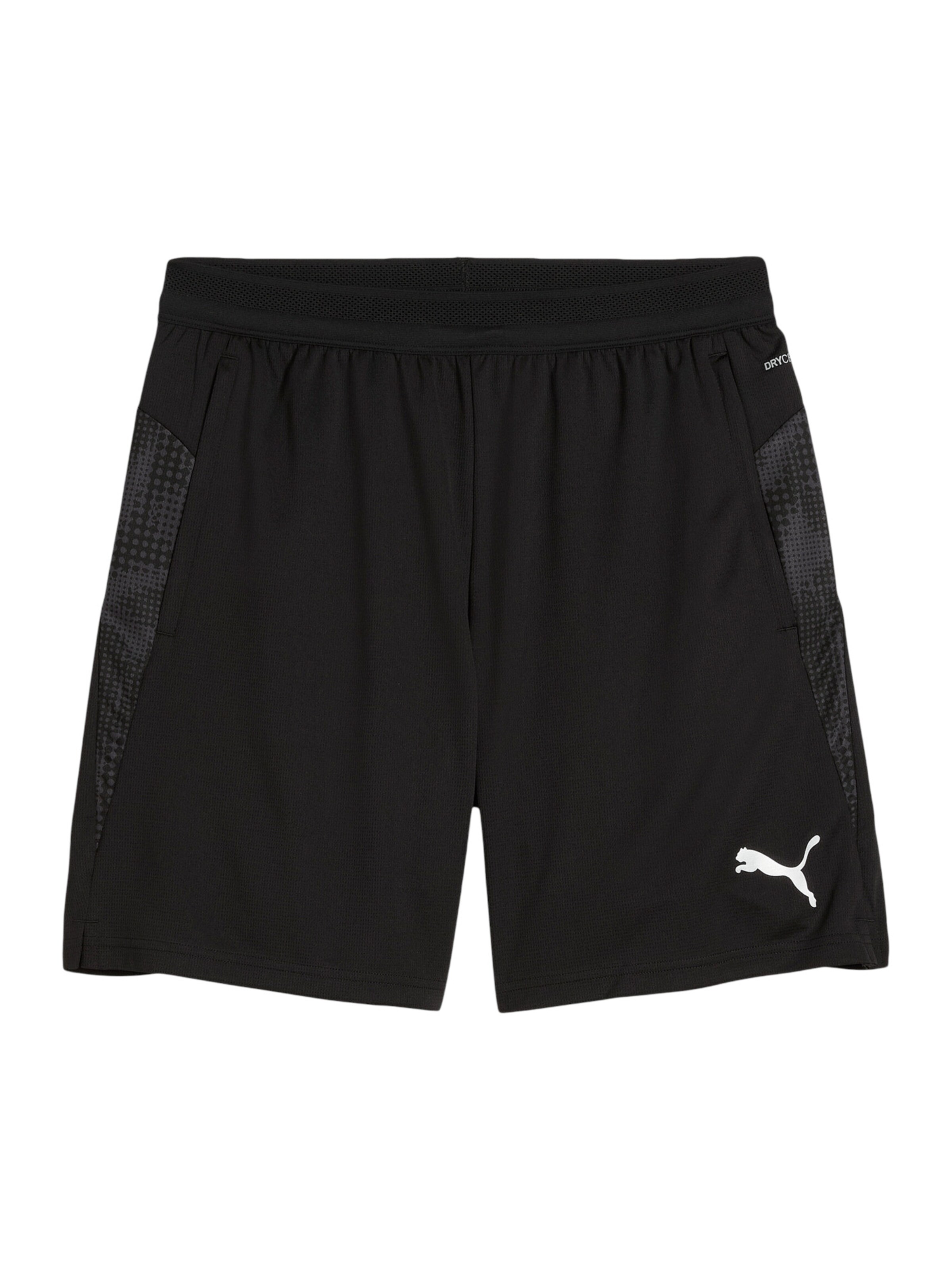PUMA Regular Workout Pants 'TeamCup' in Black: front