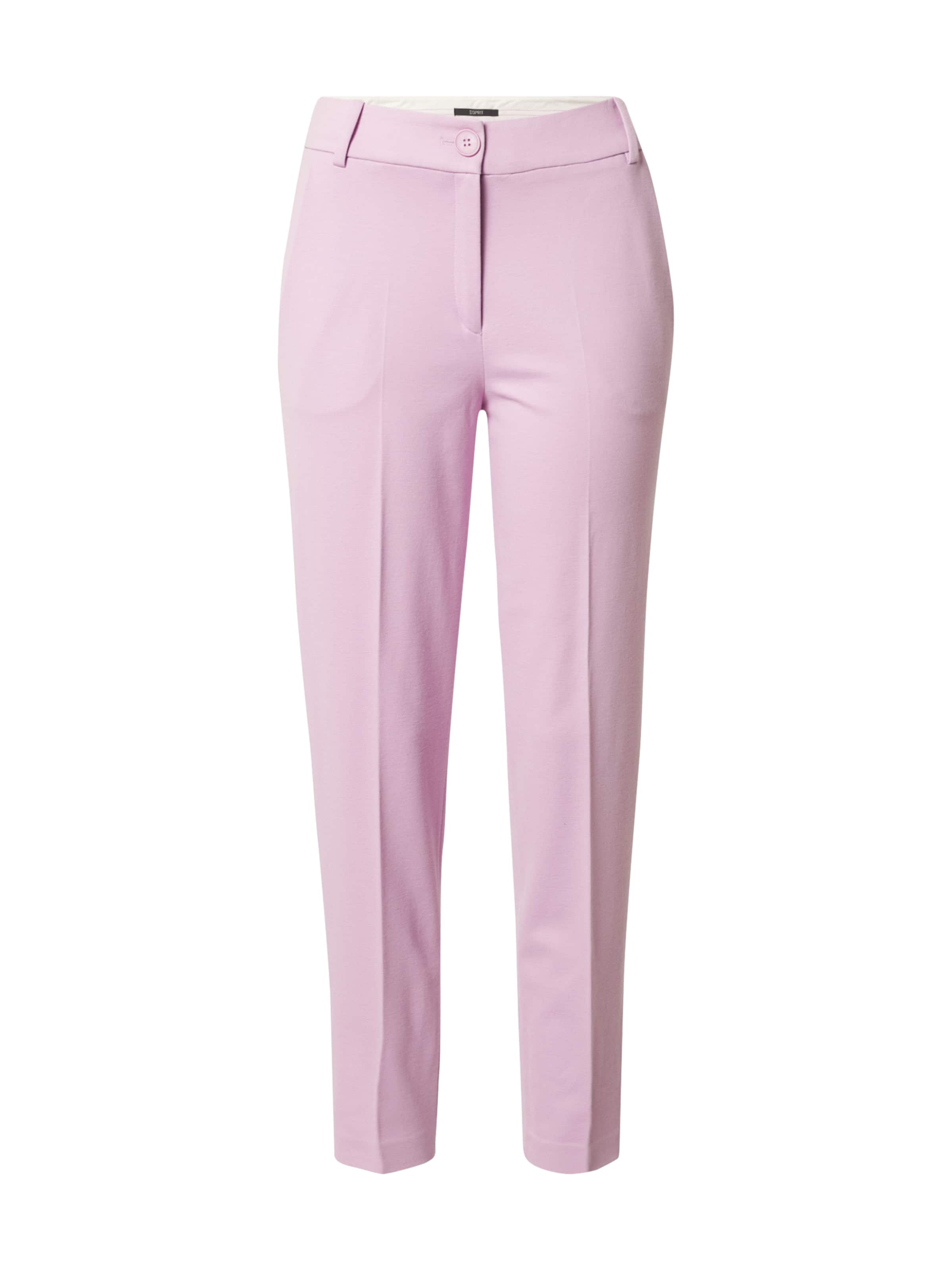 Donna Cuwcm Esprit Collection Pantaloni con piega frontale in Lilla 