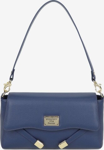 Borsa a spalla 'Sara' di Braccialini in blu: frontale