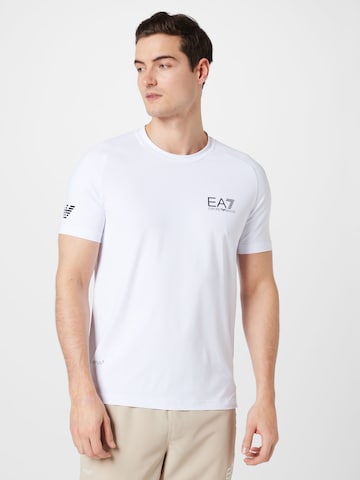 EA7 Emporio Armani - Camisa funcionais em branco: frente