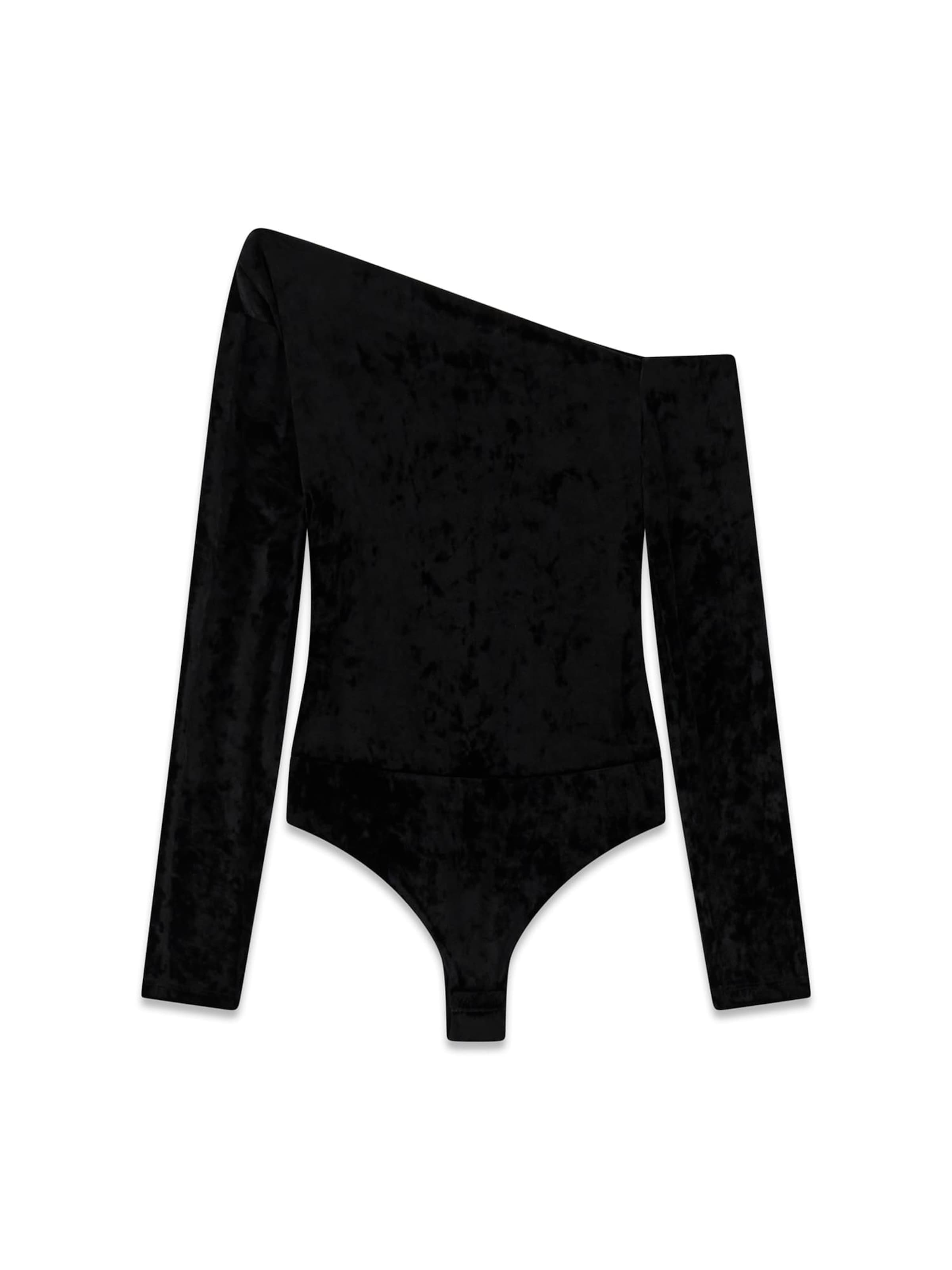 GUESS Shirt Bodysuit in Black: front