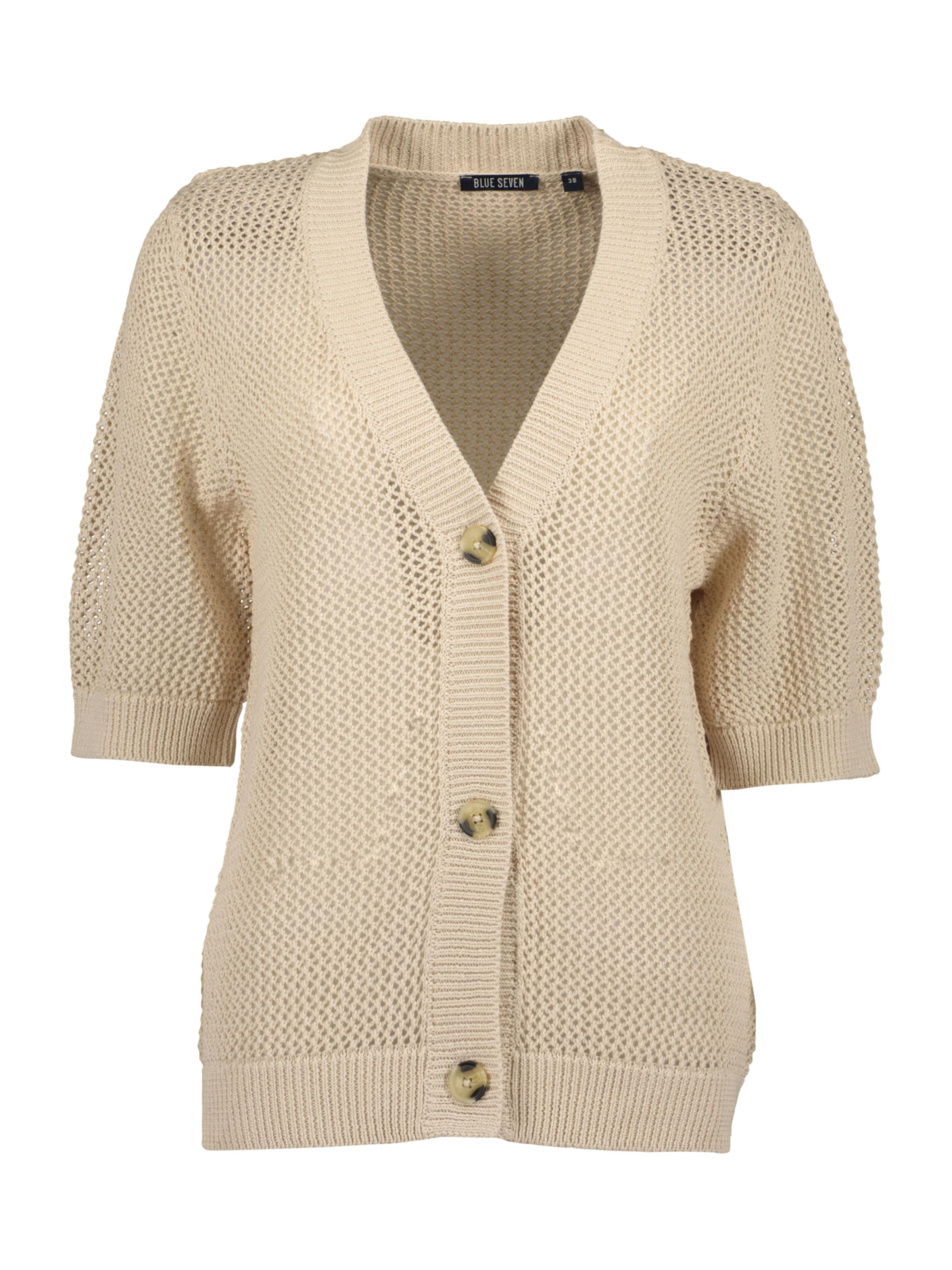 BLUE SEVEN Knit Cardigan in Beige: front