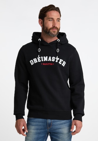 DreiMaster Maritim Sweatshirt 'Kilata' in Black: front