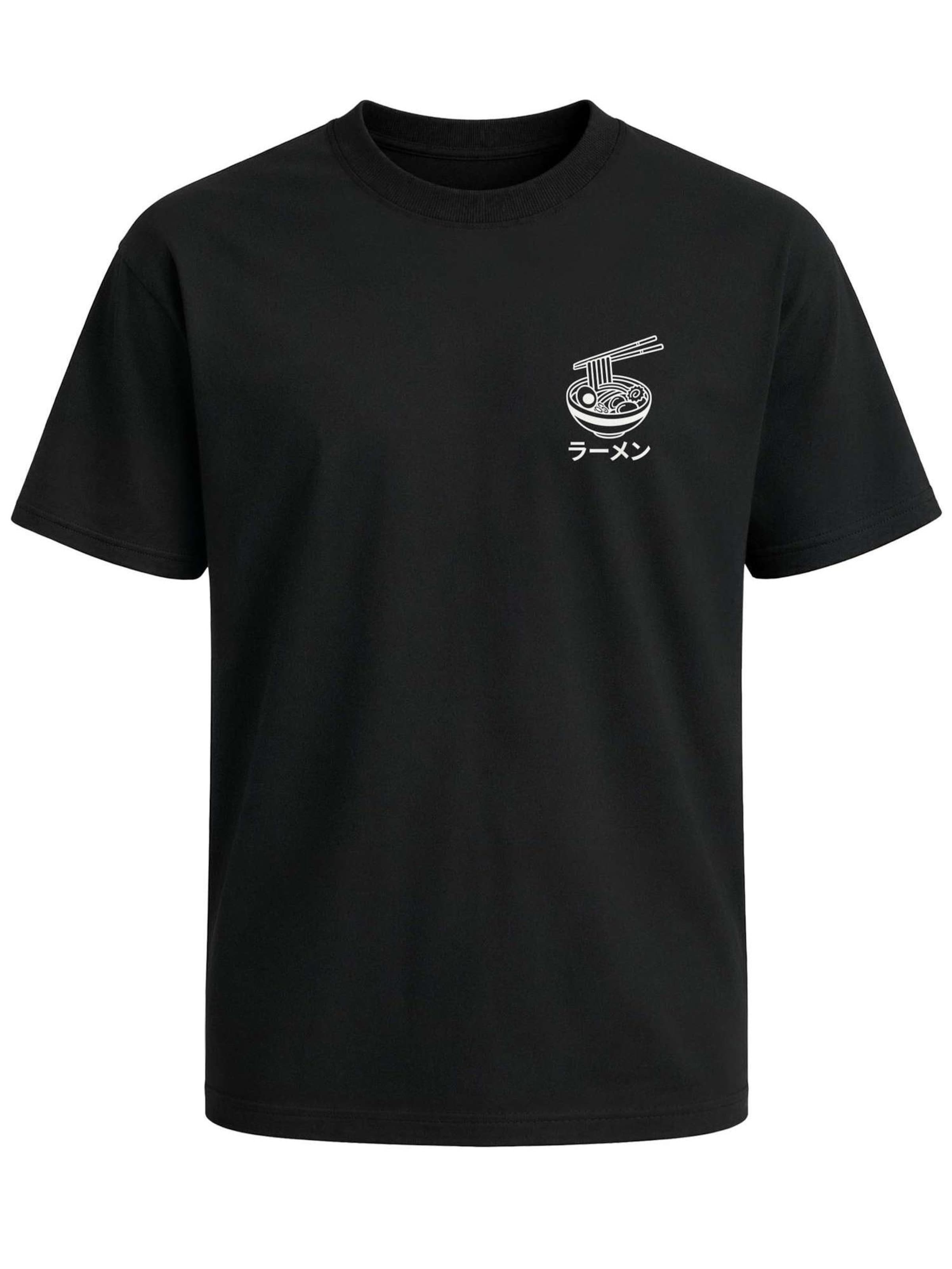 Neverless Shirt 'Ramen' in Black: front