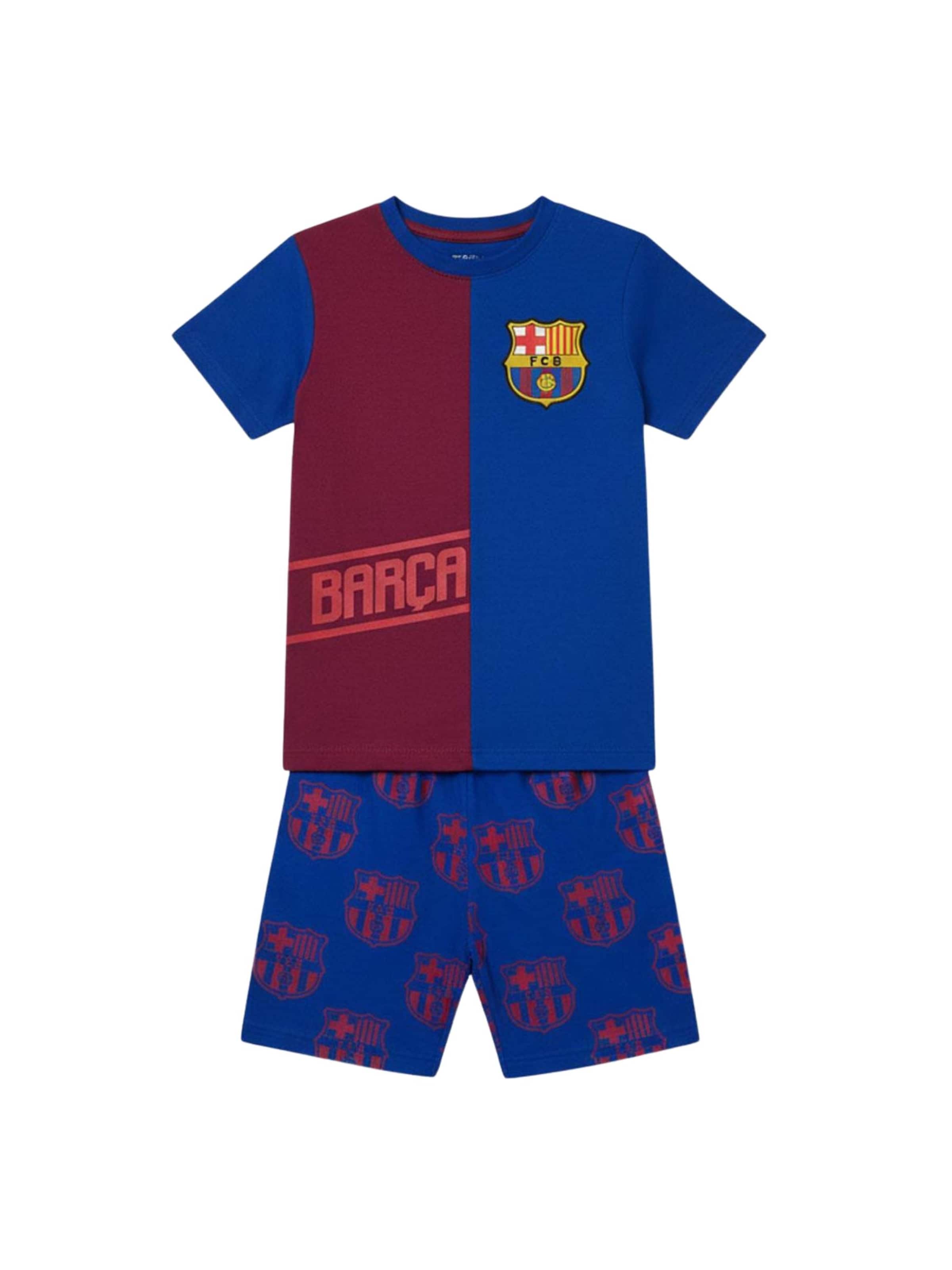 Pyjama 'Short Pajamas Single Jersey FC Barcelona' Cerdá en rouge : devant